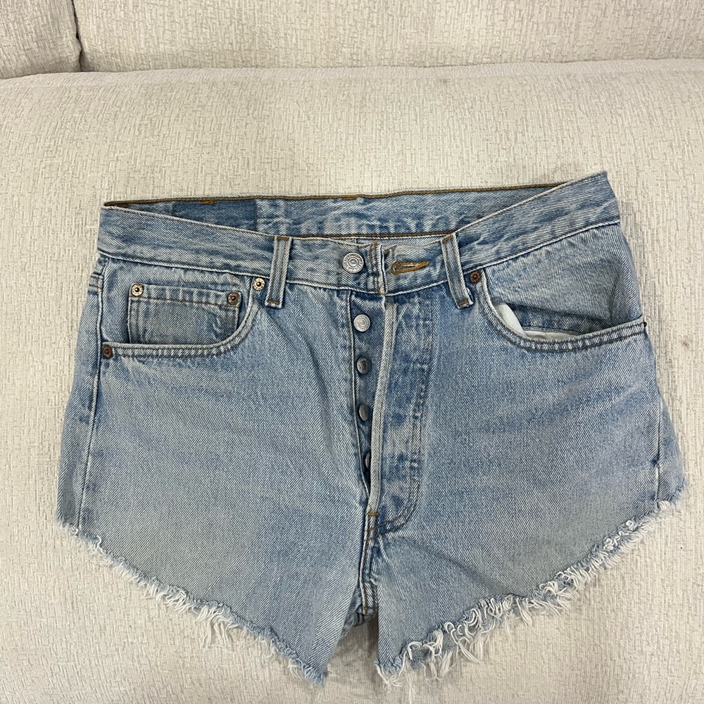 Levi's Blue Jean Shorts Classic Cut-Off Style